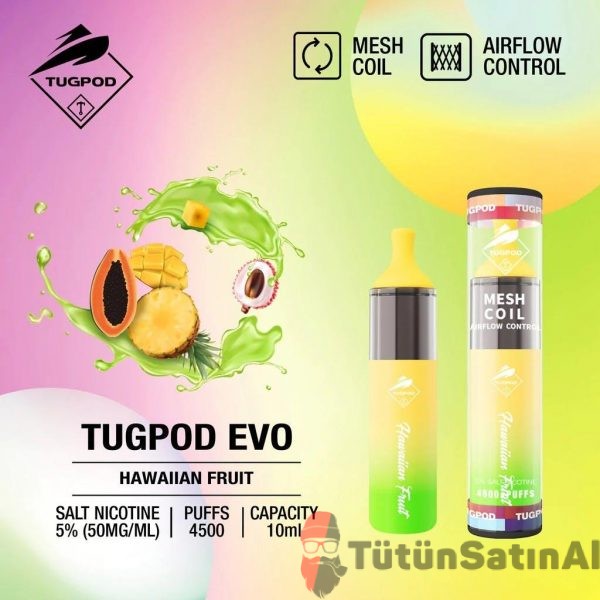 tugboat evo 4500 puffs hawaiian fruitjpgw1920q75