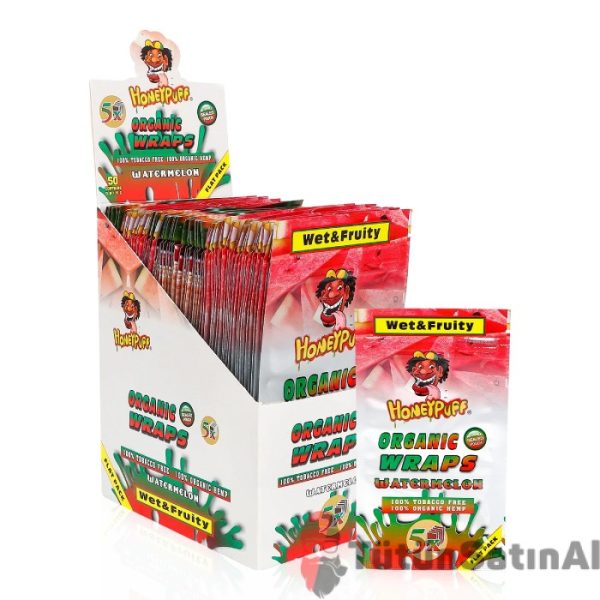 honeypuff organic wraps watermelon karpuz aromali sarma kagidi tutunsatinal